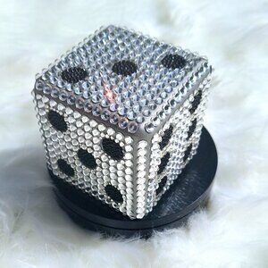 Bling Large Dice, Bedazzle, Desk Decor, Bunko, Unique, Fun Gift, Rhinestones